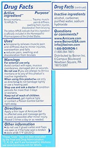 Boiron Arnica Gel Homeopathic Medicine 1.50 Oz