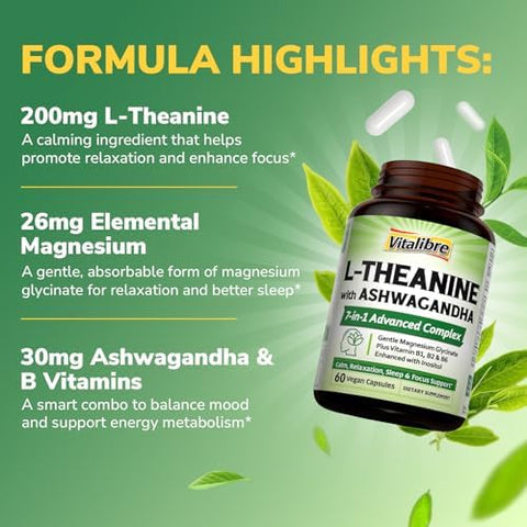 Vitamin D3 K2 10000 IU 90 Caps and LTheanine 200mg Supplement 60 Caps