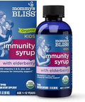 Mommy's Bliss Organic Elderberry Syrup and Immunity Boost With Vitamins Prebiotics and Echinacea for Kids and Adults 1 yr+ 3 Fl Oz