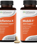 Lifeseasons Inflammax With Mobilit Inflammation Support Supplement Turmeric Boswellia & Bromelain Soothes Aches & Chronic Discomfort Reduces Swelling & Inflammatory Compounds 120 Capsules