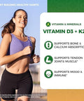 2 Pack Organic Vitamin D3 K2 Liquid w/ Vegan Omega3 and Coconut MCT Oil 10000 IU Maximum Strength Vitamin D Supplement No Fillers NonGMO K2 as MK7 for Bones Muscles and High Absorption2 Fl Oz