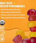 Honey Stinger Organic Caffeinated Energy Chew Variety Pack Of 12 6 Packs Each Of Cherry Cola & Stingerita Lime Gluten Free For Exercise Endurance & Performance Sports Nutrition For Home & Gym