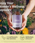 Herbamama Vitex And Ashwagandha Kit - Bundle Of 1000 Mg Vitex Chasteberry Capsules & Ashwagandha Liquid Drops 2 Fl Oz - Vegan Non-Gmo Sugar & Alcohol- - 2 Pack
