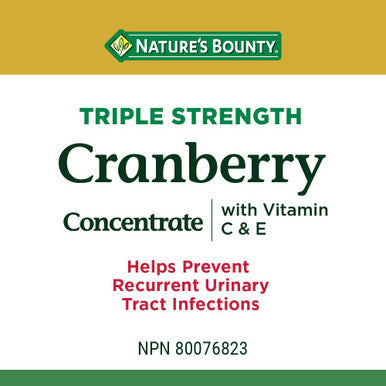 Nature s Bounty Natural Cranberry Fruit Vitamin C 100 Count