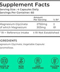 Pure Magnesium Glycinate (Bisglycinate) 240 Vegan Capsules 2 Month Supply High Strength 300mg Elemental Bioavailable Chelated Supplement for Sleep Muscle Cramps UK Made Love Life Supplements