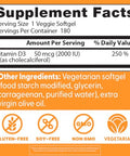 Doctor'S Best Vitamin D3 2000 Iu Softgels For Men & Women - Vitamin D Supplement For Immune System & Heart Health Support 50 Mcg Per Serving Vit D 3 Non Gmo Gluten & Soy Free 180 Veggie Softgels