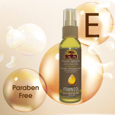 Vitamin E Spray Mist Oil For Hair Helps Prevents Split Ends Repairs Damage Caused By Heat And Chemical Treatment Paraben For All SkinHair Types and Textures Made in USA 2oz