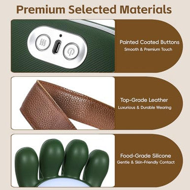 Bekiralass Shoulder And Neck Massager With Heat 4D Deep Tissue Massage With Finger Pressure For Back Neck & Shoulder Portable Compact Design To Relieve Muscle Fatigue And Stiffness Green
