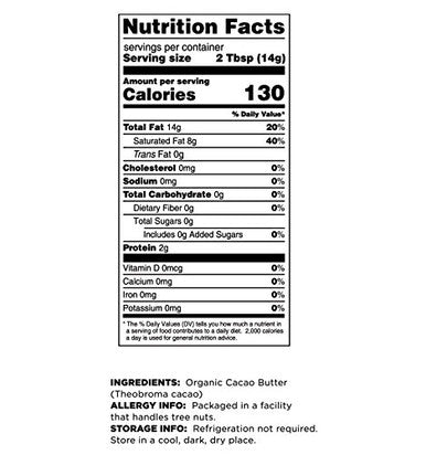 Terrasoul Superfoods Organic Cacao Butter Wafers 1 Lb - Raw | Keto | Vegan | Unrefined