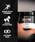 Jacked Factory Nitrosurge Build Pre Workout With Creatine For Muscle Building (30 Servings Blue Raspberry) & Creatine Monohydrate Powder For Muscle Growth & Recovery (30 Servings Unflavored)