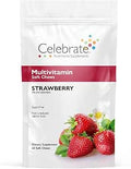Celebrate Vitamins Bariatric Multivitamin Soft Chews Essential Vitamins and Minerals Sugar and Gluten Gastric Bypass and Sleeve Gastrectomy Supplement Strawberry (60ct)
