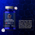 Goldopus Marine Collagen Peptides Capsules With Hyaluronic Acid Coenzyme Q10 Vitamin C - Preserve Beauty And Youth - Promote Firm Skin Strong Nails&Hair Healthy Joints 90 Capsules 1 Month Supply