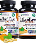 Ecostream Naturals Pack Of 2 Advanced Inflamease With Turmeric Curcumin Enzymes And Boswellia Vegetarian (Packaging May Vary)