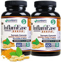 Ecostream Naturals Pack Of 2 Advanced Inflamease With Turmeric Curcumin Enzymes And Boswellia Vegetarian (Packaging May Vary)