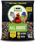 Cool Birds All Birds Wild Bird Seed, 10 lb | Classic Blend with Black Oil Sunflower, White Millet, Safflower, Peanuts & Sunflower Hearts