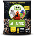 Cool Birds All Birds Wild Bird Seed, 10 lb | Classic Blend with Black Oil Sunflower, White Millet, Safflower, Peanuts & Sunflower Hearts