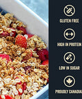 Stoked Oats - Mountain Maple High Protein, Low Sugar Breakfast - Gluten Free, High Fiber, Non GMO Oatmeal - Perfect for overnight oats (11.3oz)