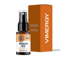 Vimergy Vegan D3 Benefits Immune Function USDA Certified Organic Vegan Gluten Free 1000IU/Servings 96 Servings