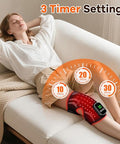 Puroth Red Light Therapy Knee Brace With Massage 3 Vibration Knee Massager With 660Nm 850Nm Infrared Red Light 5000Mah Cordless Electric Heated Knee Wrap For Knee Joint Elbow For Men Women