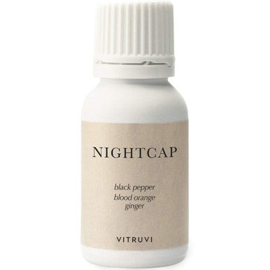 Vitruvi Nightcap, Cozy Essential Oil Blend, 100% Pure Black Pepper, Blood Orange and Ginger Oil (0.5 fl.oz)