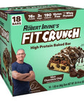 Fit Crunch Snack Size Protein Bars 6Layer Baked Bar 3G Of Sugar & Soft Cake Core (18 Bars Chocolate Chip Cookie Dough)
