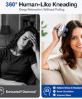 Melonsun Electric Scalp Massager Anti-Tangle Deep Kneading Head Massager Ipx7 Waterproof Shower Use Usb-C Rechargeable 3 Modes 8 Removable Claws Stress Relief For Women Men