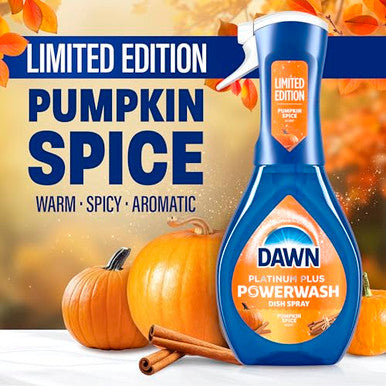 Dawn Powerwash Spray Dish Soap Dishwashing Liquid Pumpkin Spice Frosted Cranberry 1 Starter Kit 1 Refill 2X16 Fl Oz