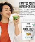 Organic Monk Fruit Extract, 5 oz, Pure Monk Fruit Sweetener Organic No Erythritol and Zero Calorie, Sugar Substitute, Powdered Monkfruit Sweetener Keto and Paleo Diet Friendly, 458 Servings