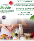 Lifeable Apple Cider Vinegar Gummies With Mother 1000 Mg Advanced Acv For Detox & Cleansing Supports Metabolism Digestion & Energy 60 Gummies For Weight Loss And Belly Fat