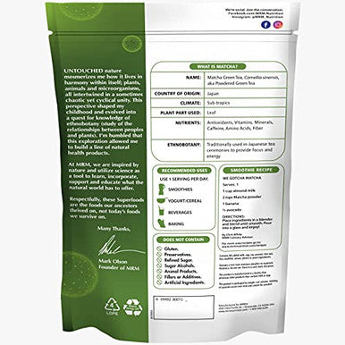 Mrm Matcha Green Tea Capsules 60 Servings