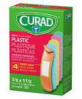 Curad Neon Plastic Adhesive Bandages Assorted Colors 3/4" x 3" (Case of 1200)
