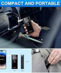 Homealexa Breathalyzer For Alcohol Portable Alcohol Tester With Digital Bac Display High Accuracy Sensor 3-5S Fast Test Personal Breathalyzer With 10 Mouthpieces For Home Party Use