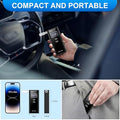 Homealexa Breathalyzer For Alcohol Portable Alcohol Tester With Digital Bac Display High Accuracy Sensor 3-5S Fast Test Personal Breathalyzer With 10 Mouthpieces For Home Party Use