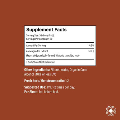 Fresh Ashwagandha Spagyric Tincture, 2oz