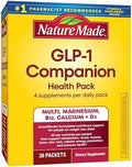 Nature Made Glp1 Companion Health Pack Multivitamin For Women And Men Magnesium Calcium Vitamin D and B12 Nutritional Support For Weight Loss Diets 30 Packets
