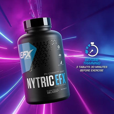 Efx Sports Nytric Efxph Correct Aakg Arginine & Citrulline Pre Workout Pillslonger Lasting Muscle Pumps60 Servings 180 Quickrelease Tablets