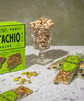 South 40 Snacks Pistachio and Cashew Bars, Extra Crunchy Nut Snack Bar, Simple Ingredients, Honey and Sugar, Unique Delicious Healthy Nut Clusters(40g Bar, Pack of 12)