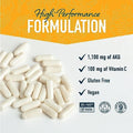 Smnutrition Akg Supplement 1100Mg Per Serving Arginine Alpha Ketoglutarate With Calcium + Vitamin C Aakg Supplement For Healthy Aging Longevity Energy And Focus 180 Aakg Capsules Vegan Nongmo