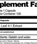 Terravita Dandelion Leaf 4:1 Extract - 450 Mg (100 Capsules, Zin: 520891)