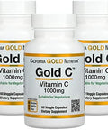 California Gold Nutrition Gold C Usp Grade Vitamin C Supplement Immune Support & Seasonal Wellness Vegetarian Friendly Gluten Nongmo 1000 Mg 60 Veggie Capsules 3 Pack