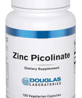 Douglas Laboratories Zinc Picolinate | 15 Mg Of Bioavailable Zinc Bound To Picolinic Acid | 100 Vegetarian Capsules