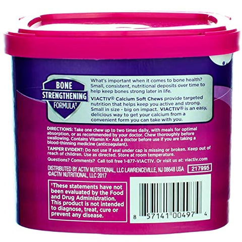 Viactiv Calcium Choc Chew Size Viactiv Calcium Chocolate Chew 60ct 60ct