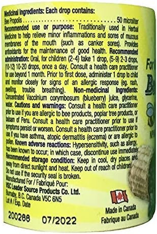 VSC bee propolis for kids with blueberry 30ml