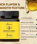 Manuka honey 514+ MGO | New Zealand Honey | High grade |Monofloral honey 8.8oz /250 gram