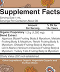Maryruth'S Mushroom Complex Lion'S Mane Turkey Tail Reishi Mushroom Shiitake Mushrooms Alcohol Free Mushroom Blend Organic Non-Gmo Vegan 30 Servings