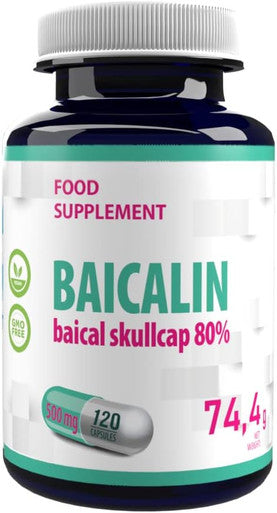 Hepatica Baicalin (Scutellaria Baicalensis) Chinese Skullcap 500Mg 120 Vegan Capsules, Certificate Of Analysis By Agrolab Germany, High Strength Supplement, Gluten And Gmo