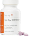 HumanN Vitamin D3 and K2 Complex Supports Immune Respiratory Lung and Bone Health Dietary Supplement Fast Melt Tablets 30 Count from The Makers of SuperBeets