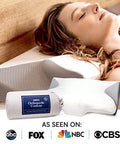 Sutera Dream Deep Contour Memory Foam Pillow Orthopedic Cervical Support For Neck Shoulder And Back Pain Relief Ergonomic Pillow For Side Back And Stomach Sleepers Washable Cover - White+Bag