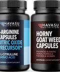 Havasu Nutrition Horny Goat Weed Capsules (30 Servings) & L Arginine L Citrulline Supplement (30 Servings)