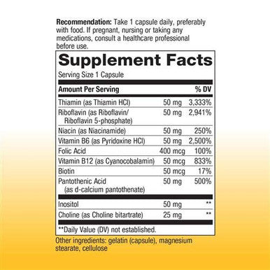 Nature's Way Vitamin B-50 Complex 100 Capsules